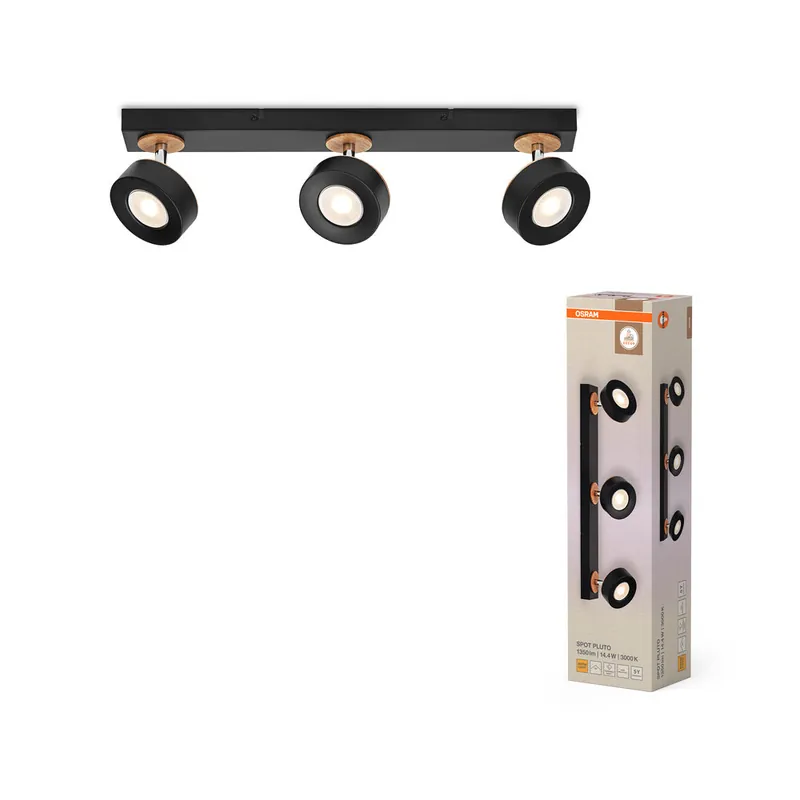 Réduction OSRAM DECOR SPOT PLUTO Plafonnier, 14,4W, 960lm, noir