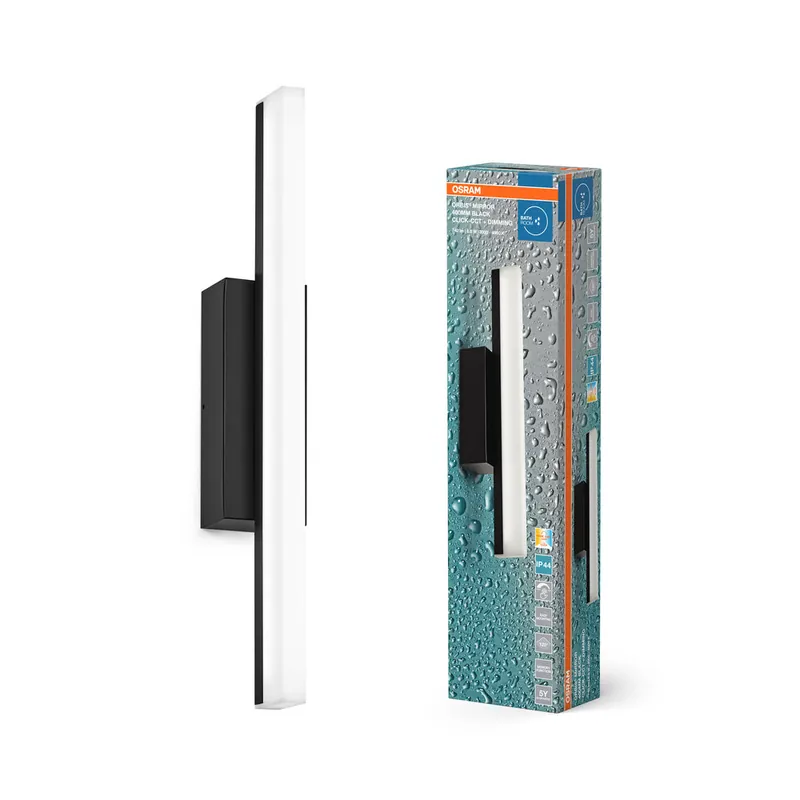 OSRAM Orbis miroir lampe miroir, salle de bain, Click-CCT, 6.8W, 40cm, noir, IP44 Vente Flash