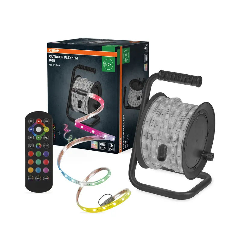 OSRAM BANDE LED FLEXIBLE EXTÉRIEURE RGB 15M Télécommande Remise