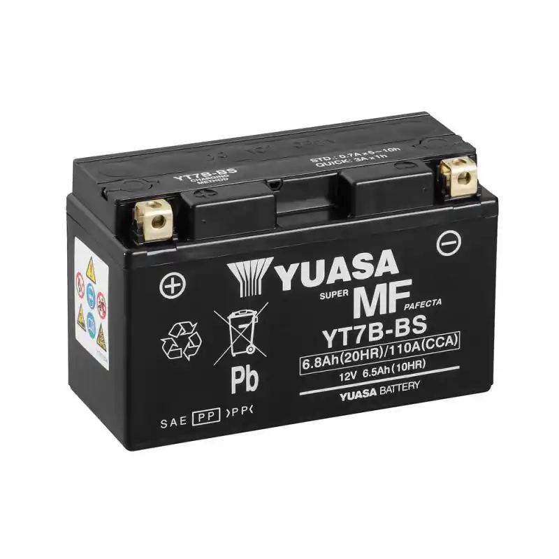 Bon Marché Batterie Moto YUASA YT7B-BS 12V 6,8Ah 110A