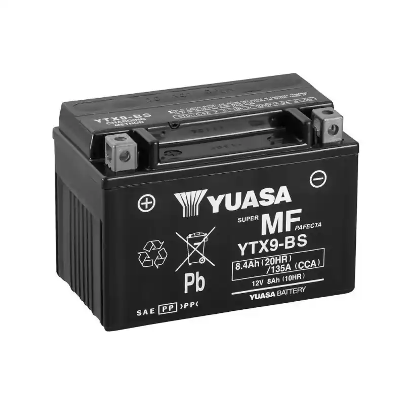 Remise Batterie Moto YUASA YTX9-BS 12V 8,4Ah 135A