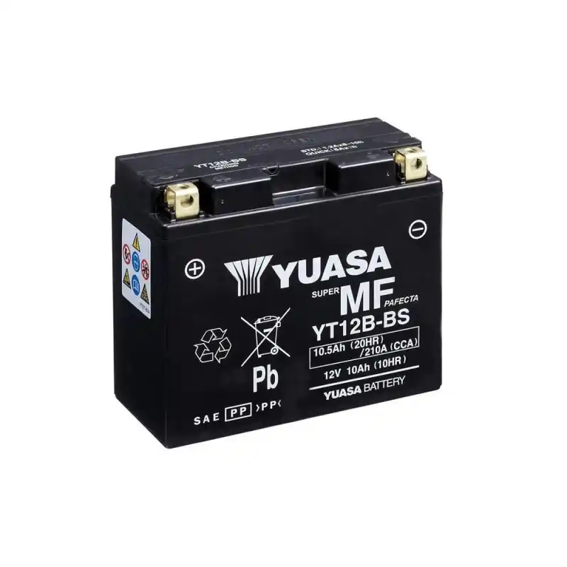 Satisfait Ou Remboursé Batterie Moto YUASA YT12B-BS 12V 10,5Ah 210A