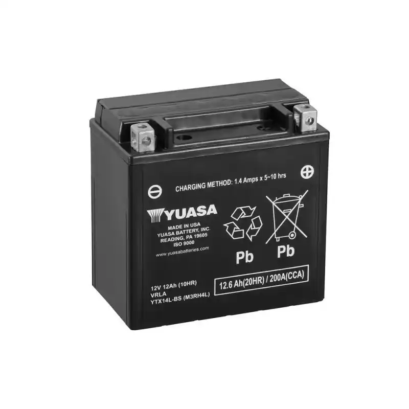 Commande En Gros Batterie Moto YUASA YTX14L-BS 12V 12,6Ah 200A