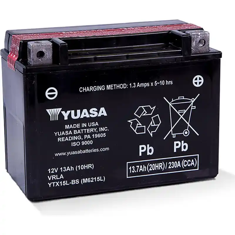 Affaire À Saisir Batterie Moto YUASA YTX15L-BS 12V 13,7Ah 230A