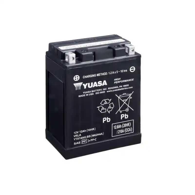En Vogue Batterie Moto YUASA YTX14AH-BS 12V 12,6Ah 210A