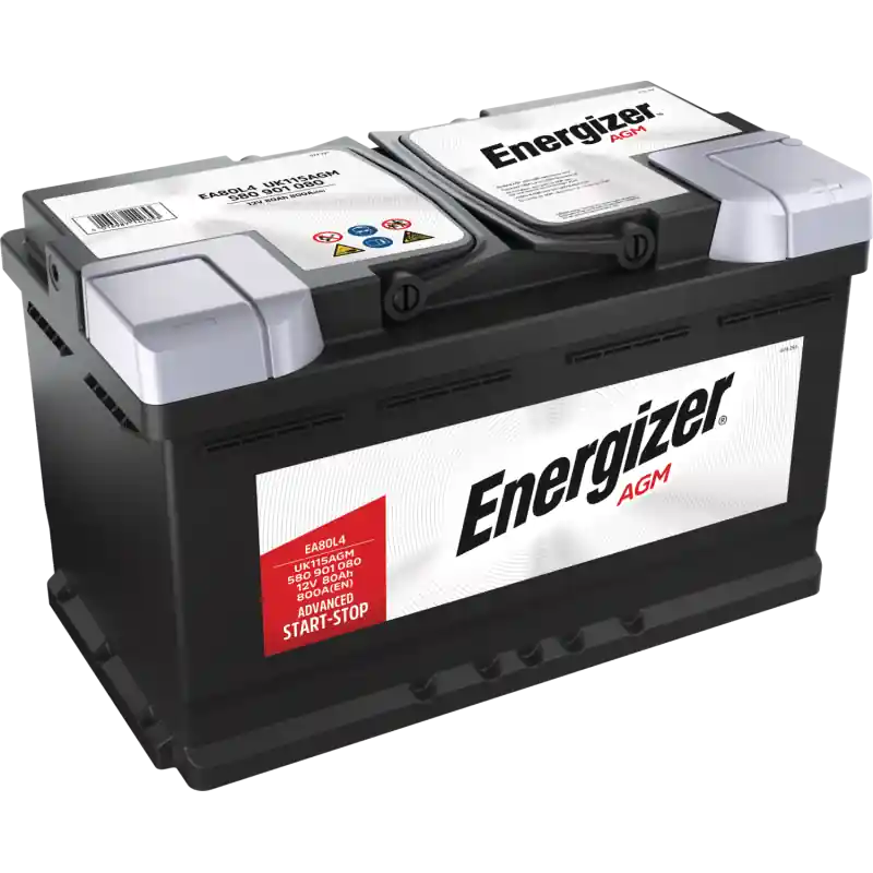 Batterie voiture Start&Stop AGM ENERGIZER EA80L4 80Ah 800A En Vogue
