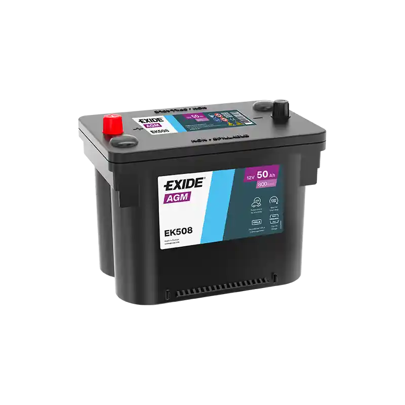 Acheter Direct Batterie voiture Start&Stop AGM EXIDE EK508 50Ah 800A