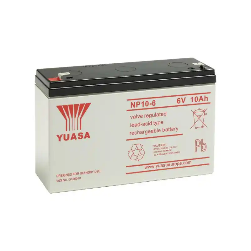 Batterie stationnaire Yuasa NP10-6 6V 10Ah Top Qualité