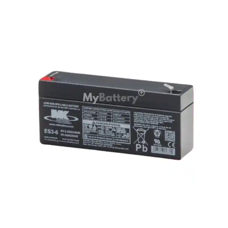 Top Vente Batterie AGM MK Battery ES3-6 6V 3Ah
