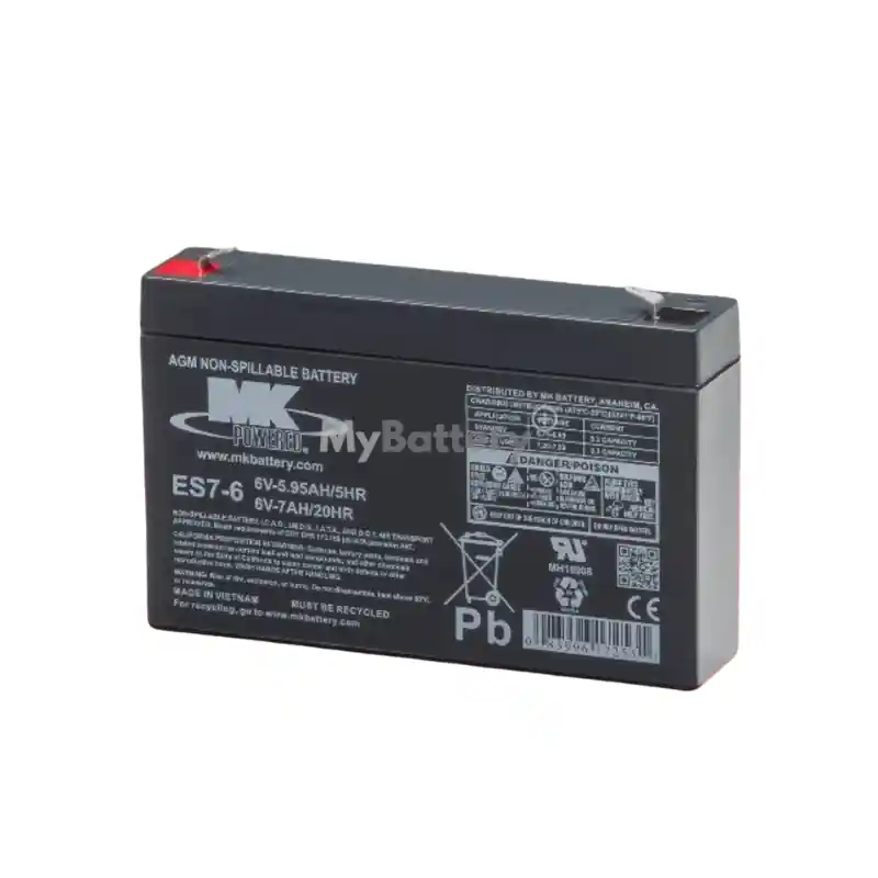 Batterie AGM MK Battery ES7-6 6V 7Ah Offre Du Jour