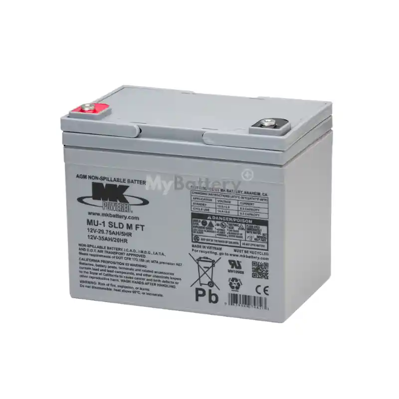 Batterie AGM MK Battery MU-1 SLD M FT-2 12V 35Ah Achat Immédiat