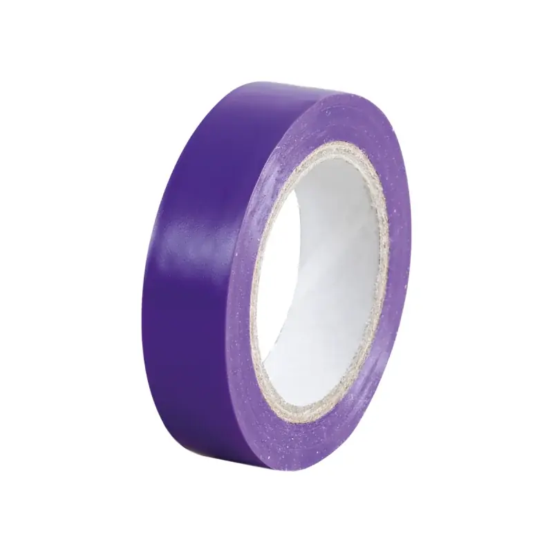 Lot de 10 Rubans isolants Eur'ohm Violet 15mm x 10m - 72012 Pas Cher