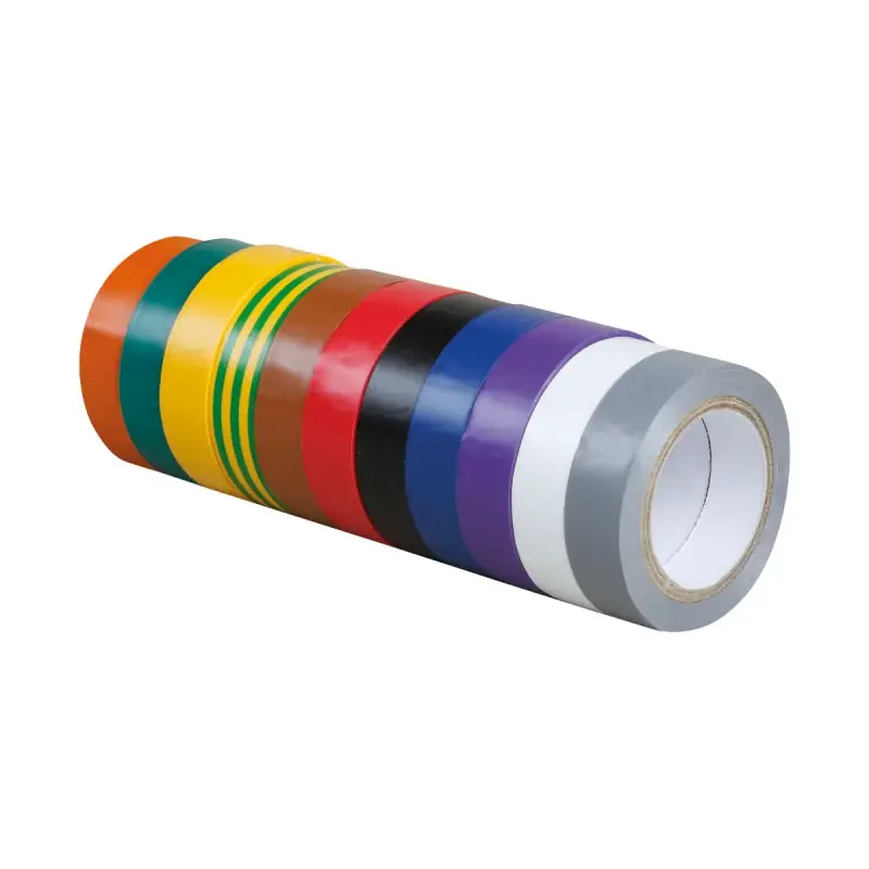 Lot de 10 Rubans isolants Eur'ohm couleurs panachées 15mm x 10m - 72010 Meilleur Choix
