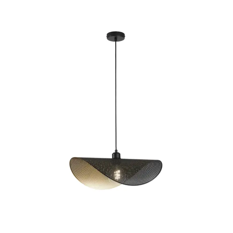 Expédition Rapide Luminaire suspendu RHEI-DOT Noir Or 1XE27 - Luce Ambiente Design