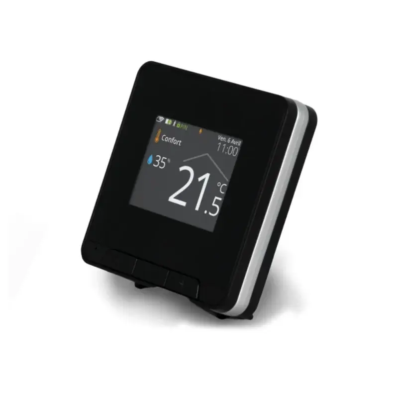 Thermostat programmable radio connecté - Néomitis Myneo Stat Noir - ERTRFNEOBA Meilleur Choix