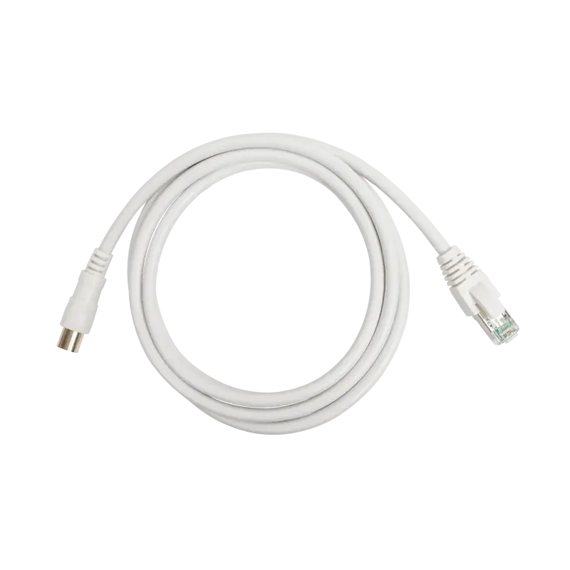 Cordon RJ45 / IEC Omelcom - 2m - Blanc Commander Vite