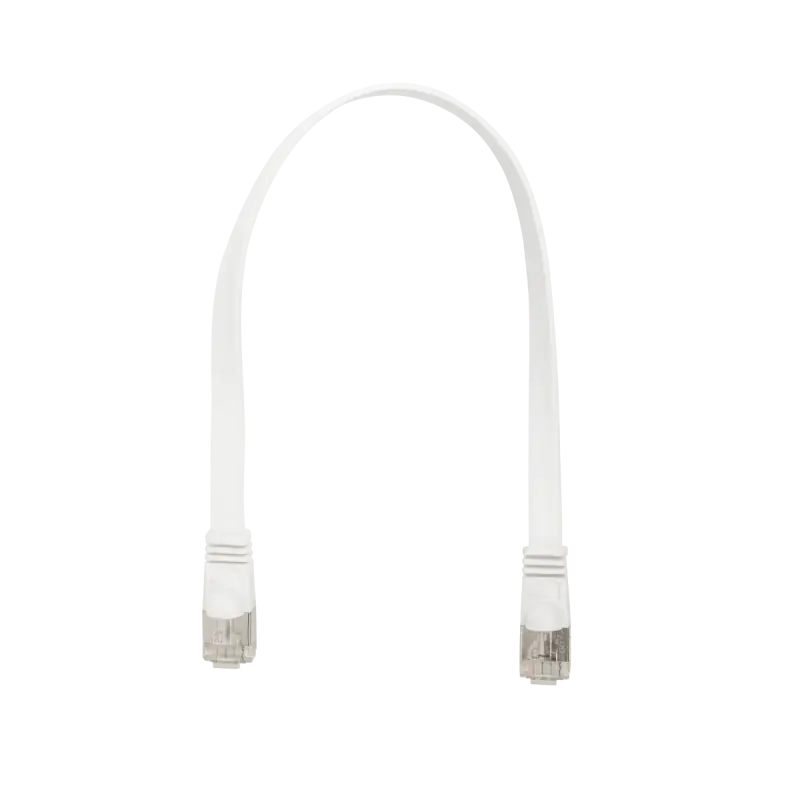 Lot de 10 cordons plats RJ45 Omelcom - Cat6 FTP - RJ45 / RJ45 - 20cm Achetez Aujourd’hui