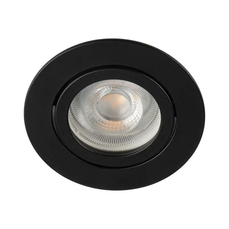 Prix Cassé Support Spot LED encastrable à équiper GU10 Noir - Kanlux - 22436