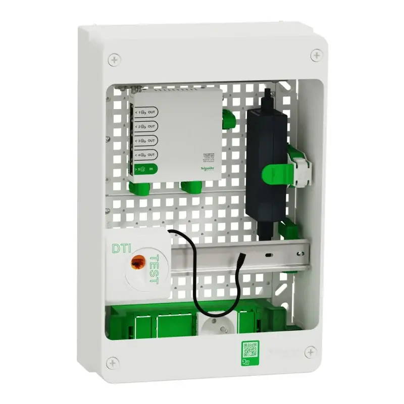 Coffret VDI 13 modules 2 Rangées - Switch5 ports PoE - Grade 3TV - R9H13402VDIXS - SCHNEIDER ELECTRIC Gros Lot