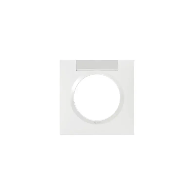 Acheter Direct Plaque carrée dooxie 1 poste finition blanc avec porte-étiquette - Legrand - 600942