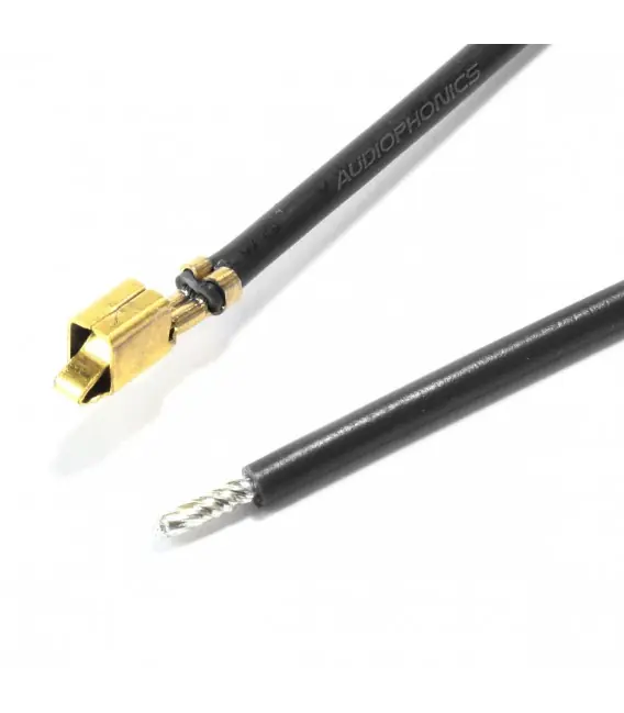 Jusqu’à Épuisement Des Stocks Câble VH 3.96mm Femelle vers Fil Nu Sans Boîtier 1 Pôle Plaqué Or 40cm Noir (x10)