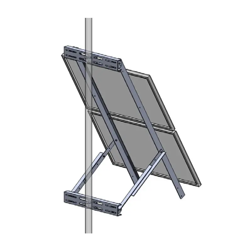 Offre Du Jour Fixation 2 panneaux sur mât - L390/650 - l470/780 - entraxe de percement : longueur 390 à 650mm - largeur 470 à 780mm