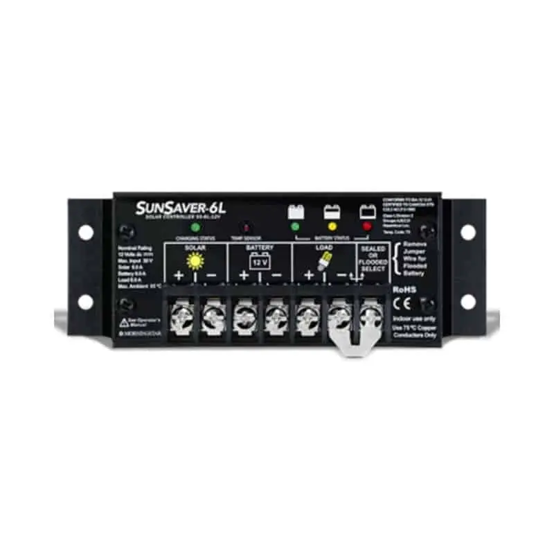 Expédition Rapide Régulateur de charge solaire 6A 12V - SunSaver SS-6L