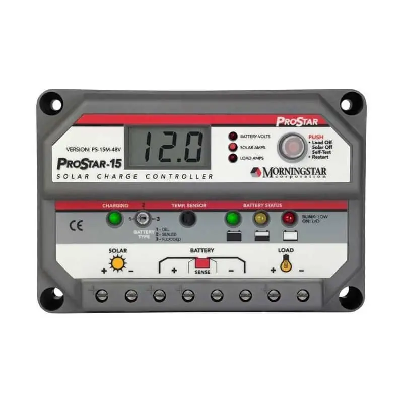 Régulateur de charge solaire 15A 48V - Prostar PS15M Nouveauté
