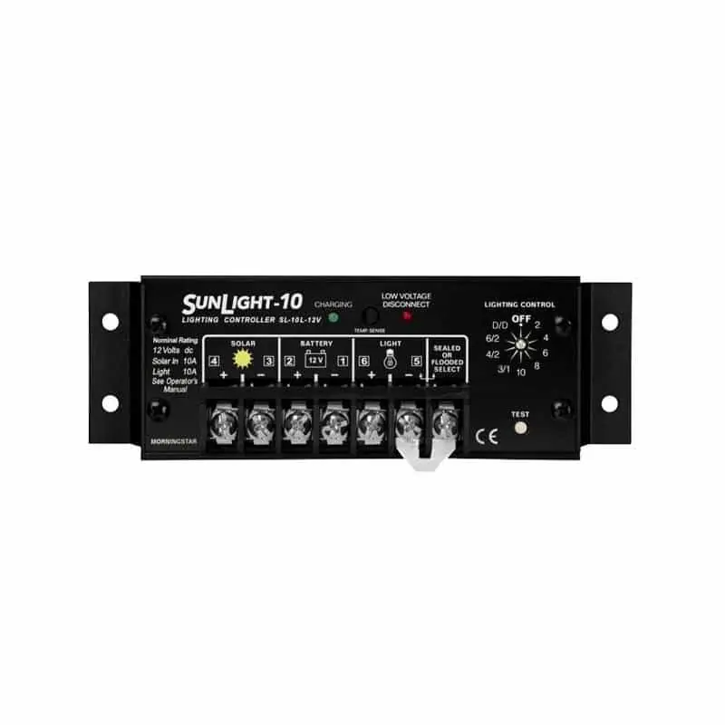 Régulateur de charge solaire 10A 12V - SunLight SL-10L Garantie Incluse