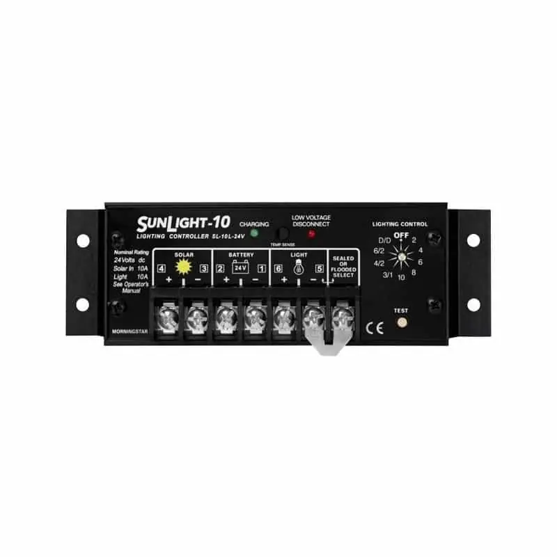 Expédition Rapide Régulateur de charge solaire 10A 24V - SunLight SL-10L