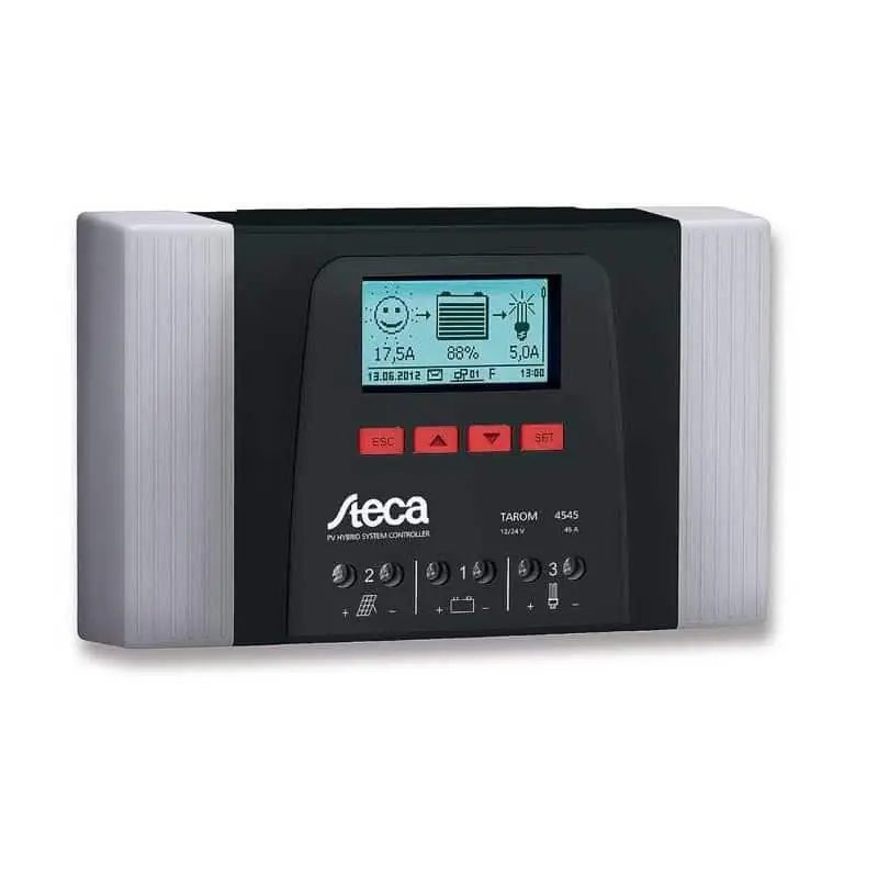 Régulateur de charge solaire 45A 12-24V-48V - STECA TAROM 4545-48 Réduction