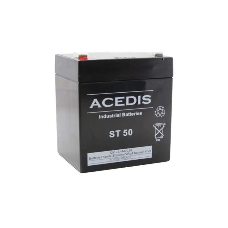 Original Batterie au plomb AGM 5,4Ah 12V C20 - ACEDIS ST 50