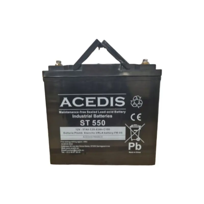 Prix Promo Batterie au plomb AGM 58Ah 12V C20 - ACEDIS ST 550