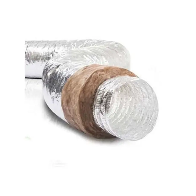 Remise Gaine Ø 160Mm souple isolée Ep 25mm - L10 m